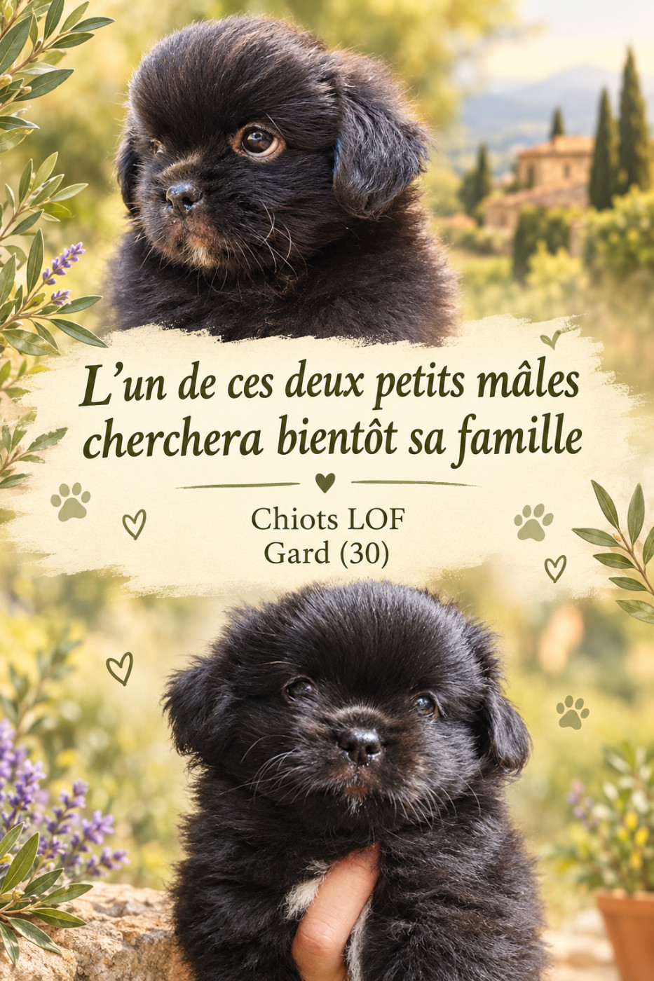Disponible un chiot male